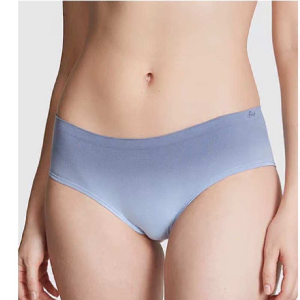 •PINK•NWT LIGHT BLUE DIP DYE SEAMLESS HIPHUGGER PANT SIZE LARGE